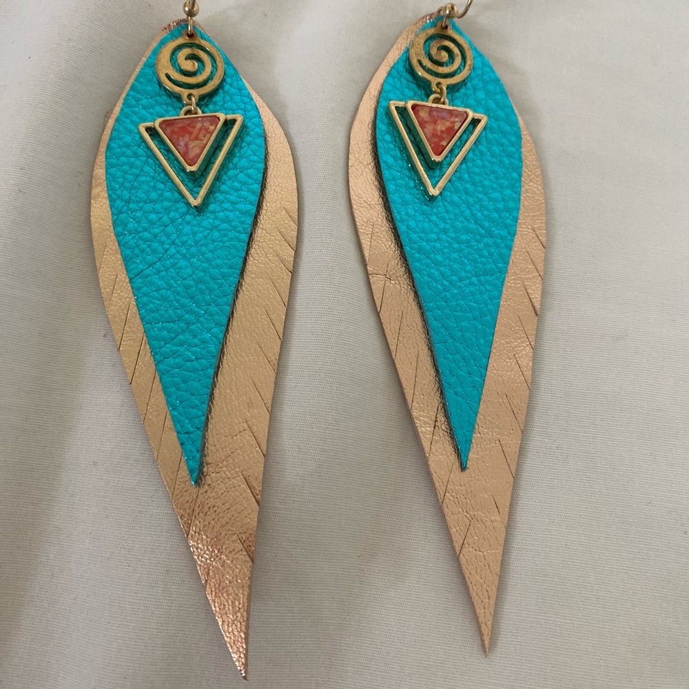 Amazon Aloha Handmade Leather Earrings